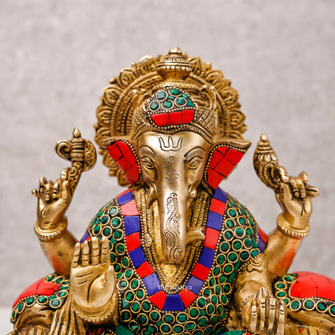 Vinayak,Vigneshwara,Vakratunda,Ganapati,Gajanand,Ganesha ,Lord Ganesh with Mosaic Work