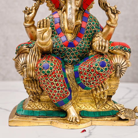 Vinayak,Vigneshwara,Vakratunda,Ganapati,Gajanand,Ganesha ,Lord Ganesh with Mosaic Work