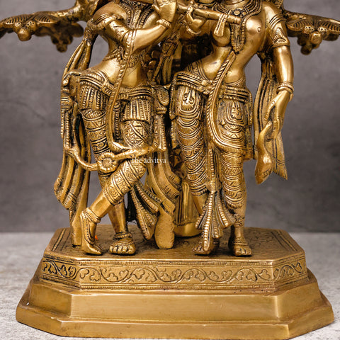 Radheshyaam,Madhavrada,Radha-Krishna,Yamunakrrishna,Brass Radha Krishna Under Sacred Tree