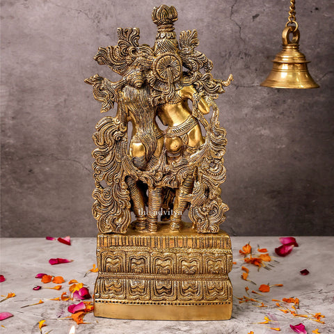 Radheshyaam,Madhavrada,Radha-Krishna,Yamunakrrishna,Brass Radha Krishna Superfine Large