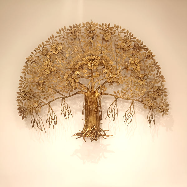 Brass Large Wall Hanging Tree