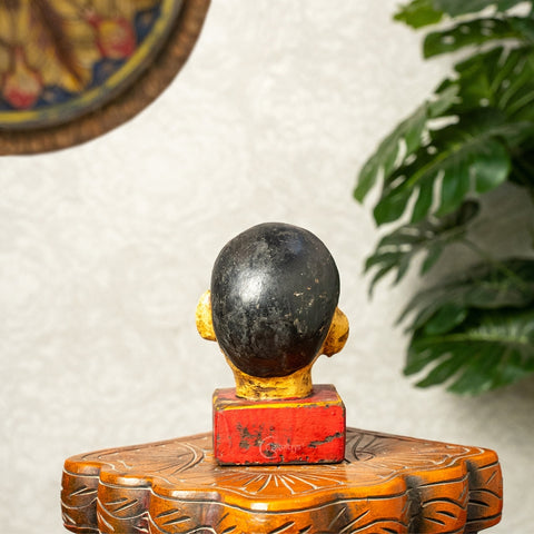 Lady Face Wooden Sculpture