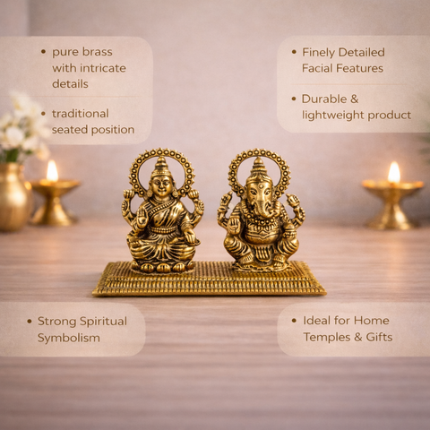 Superfine Lakshmi Ganesh Statue for Home Temple
