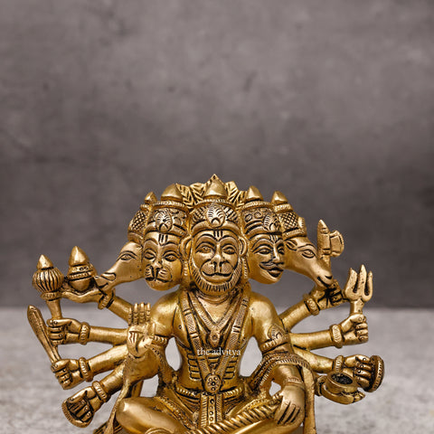 VeerHanumanta,Vayu Putra,Pawan Suta,Bajrangbali,Marutinandan,Panchmukhi Hanuman In Brass