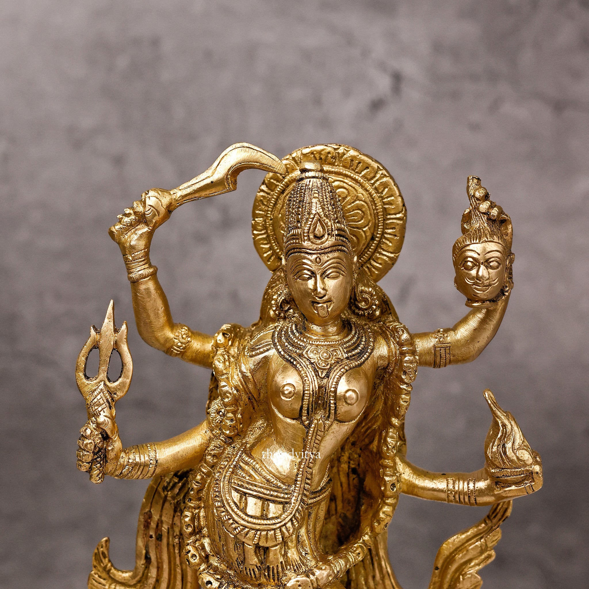 The Advitya | Brass Maa Kali Statue | Kali Mata Statue