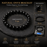 Natural Onyx Bracelet for Protection, Strength & Inner Stability