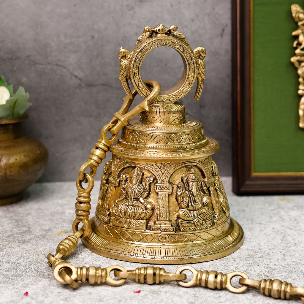 Sankh Bells,Vedic Bell,Temple Bell,Spirtual Bell,Shanti Bell,Satsang Bell,Ganesh Laxmi Hanging Bell
