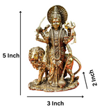 Superfine Brass Durga Ji Standing On Base