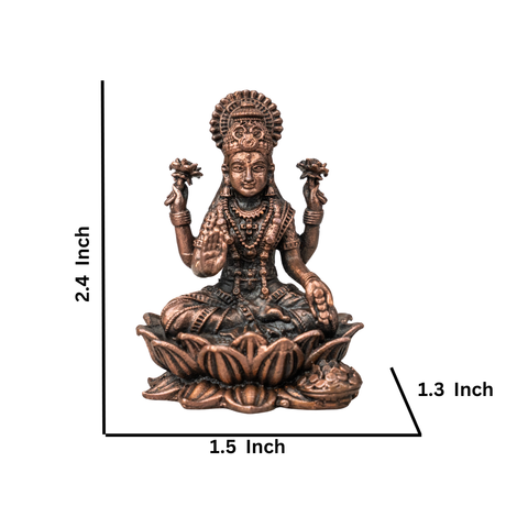 Copper Laxmi On  Lotus