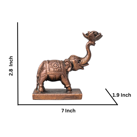 Copper Elephant Idol
