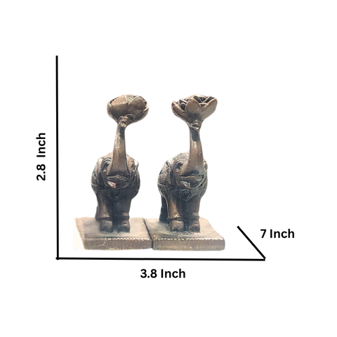 Copper Elephant Pair