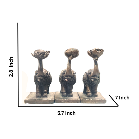 Copper Elepahnt Set Of 3