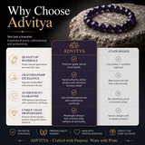 Natural Amethyst Bracelet for Inner Peace, Mental Clarity & Spiritual Protection