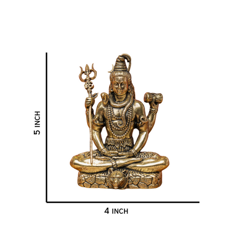Brass Superfine Shiva Sitting Idol
