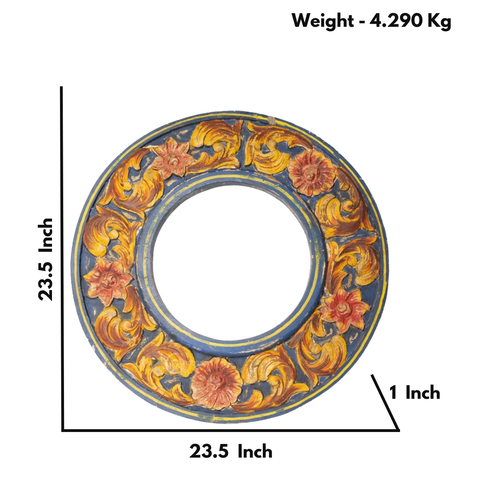 Antique Handpainted Circular Border (multicolor)