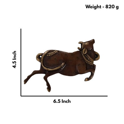 Traditional Brass Cow Wall Hanging – Home Decor Art Piece ( 4.5 Inch )