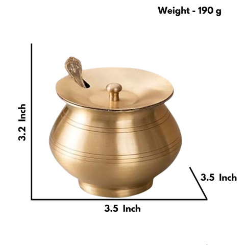 Brass With Tin Coated Ghee Pot