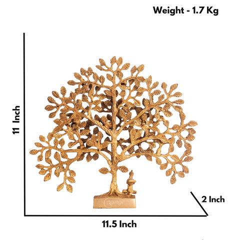 Brass Kalpavriksha Tree with Birds