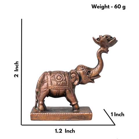 Copper Elephant Idol