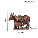 Copper Cow With Calf statue