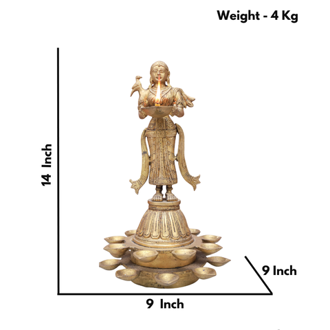 Brass Standing Deep Laxmi