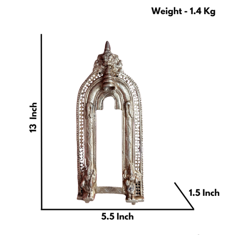 Brass Prabhavali with Mythical Yali