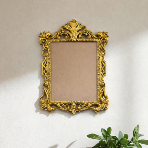 Photo Frame | Wall Decor | Brass Finish | 12 X 17.8 Inches
