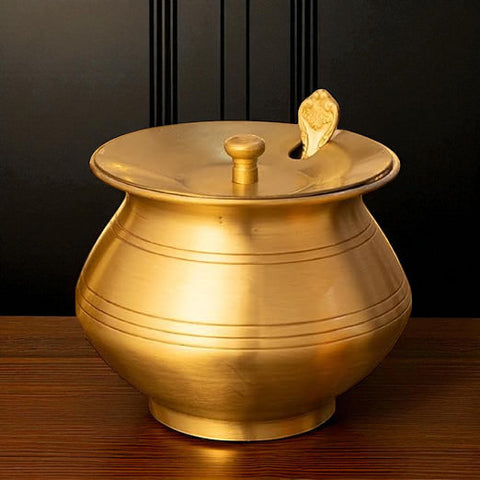 Brass With Tin Coated Ghee Pot