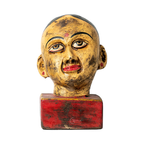 Lady Face Wooden Sculpture