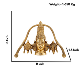 Brass Lord Balaji Wall Hanging with Shanka Chakra