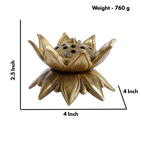 Brass Lotus Loban/Dhoop Dani
