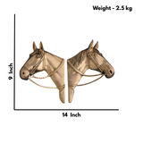 Horse Head Pair Wall Decor