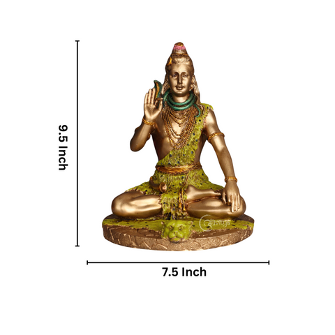 Resin Lord Shiva Blessing Statue