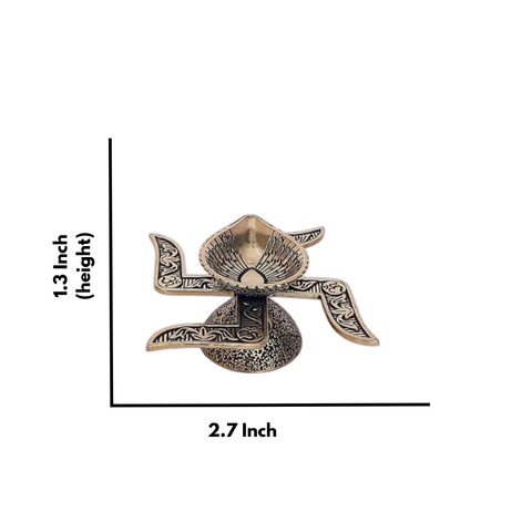 Brass Swastik Light weight Diya
