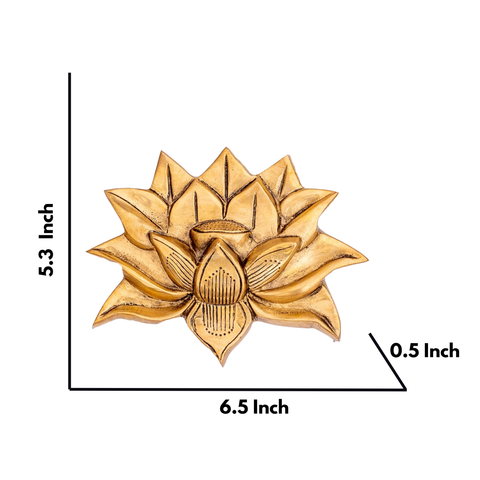 marble Lotus Pair Wall Hanging