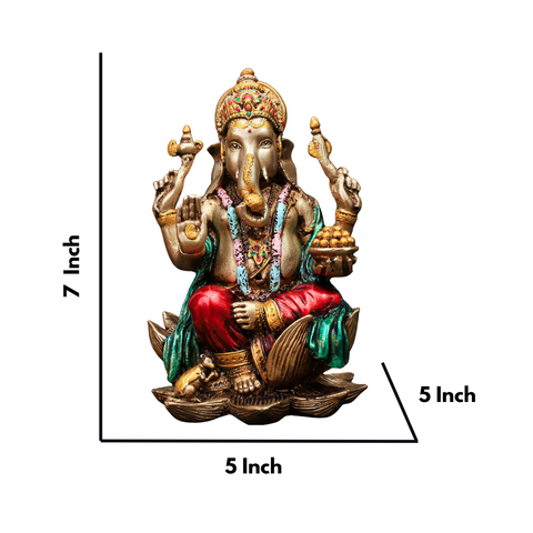 Resin Ganesh Laxmi Statue