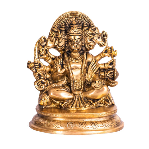 Panchamukhi Hanuman Brass Idol