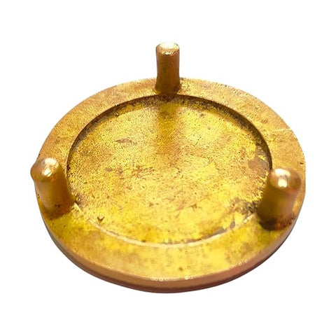 Brass Swastik & OM Chowki for Pooja (Small)