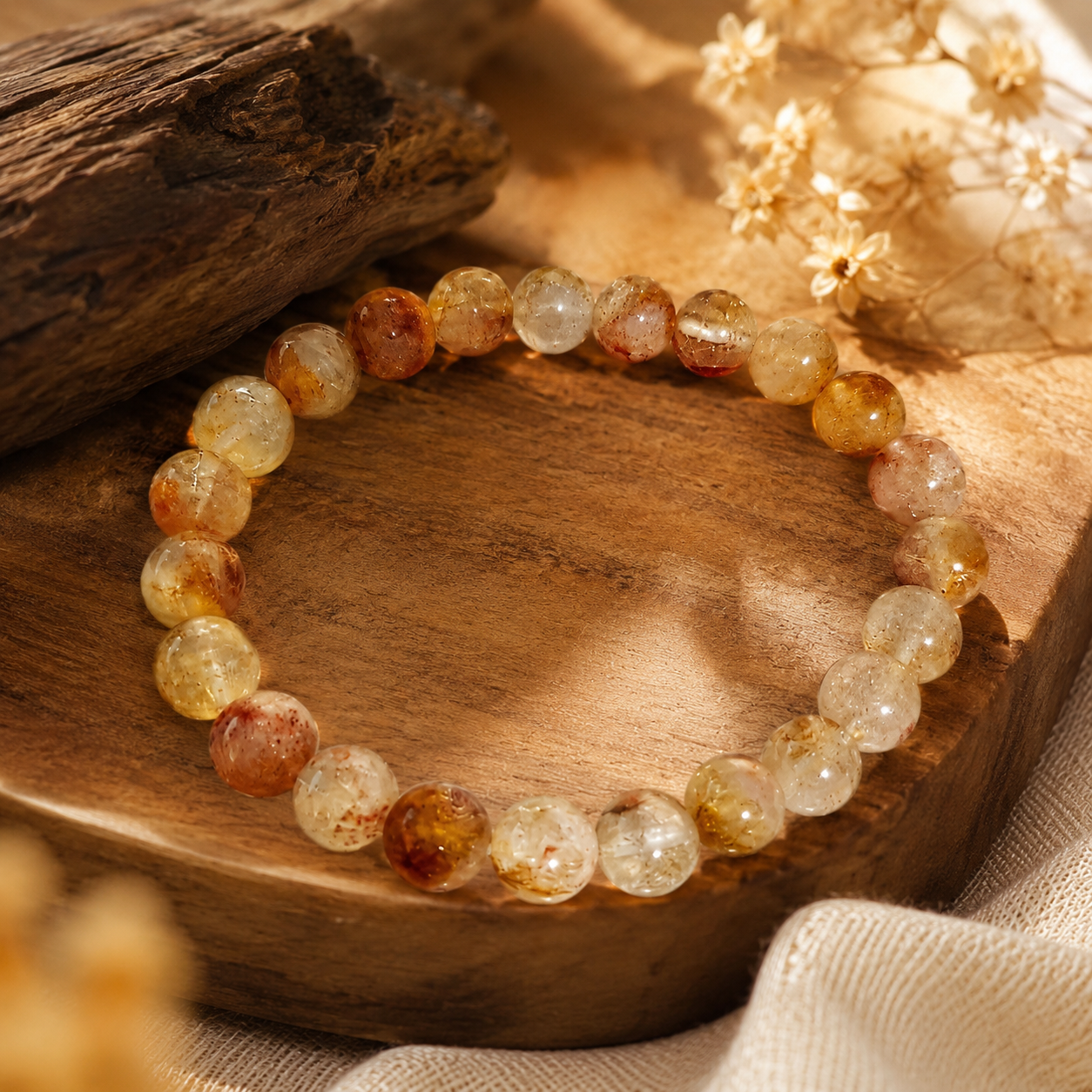 Natural Citrine Bracelet for Wealth, Success & Positive Energy