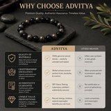 Natural Pyrite & Onyx Bracelet for Wealth, Protection & Confidence