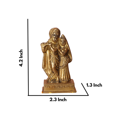 Radha Krishna statue Standing On Base