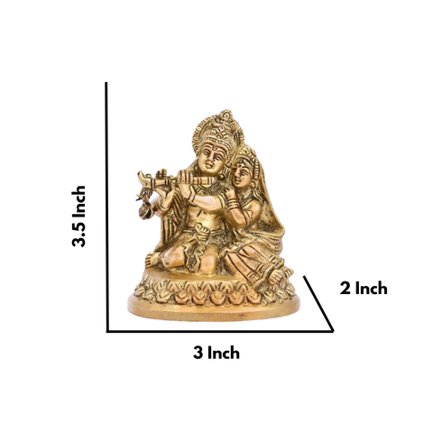 Radha Krishna Sitting Statue
