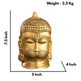 Brass Engraved Hanuman Statue