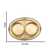 Brass Serving Boxes with Tray | Elegant Brass Storage and Serving Set