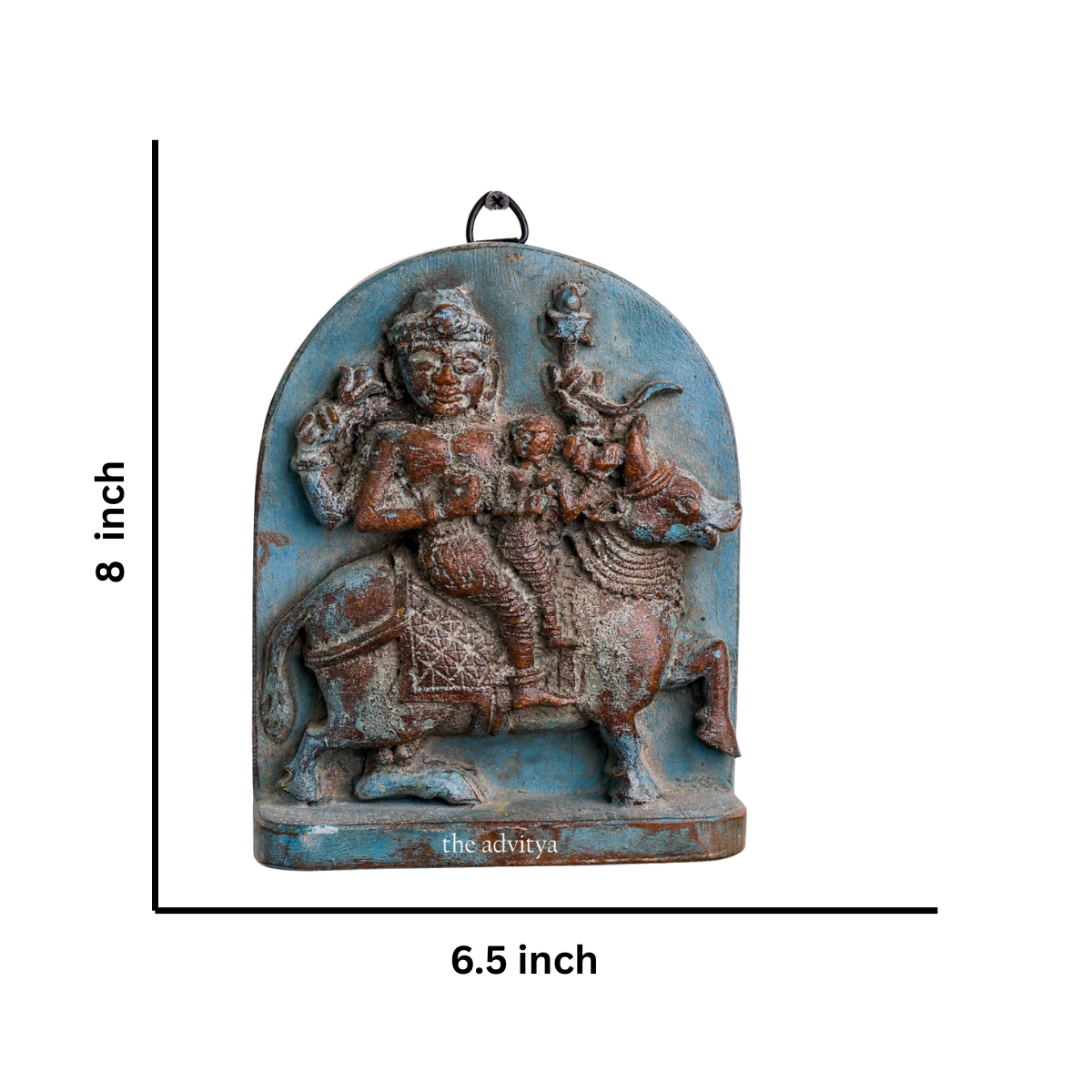 Vintage Wood Wall Hanging Of Ayyanar