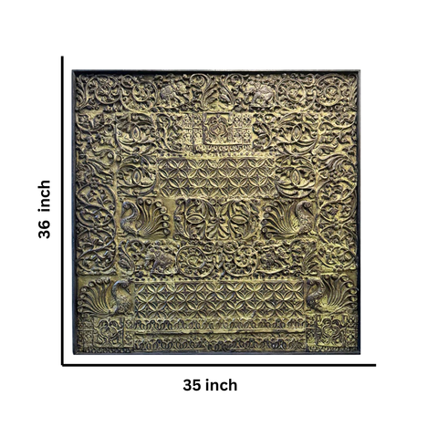 Bird Design  Wooden Carved Panel