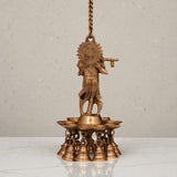 Krishna Hnaging Diya With Bell 8 inch