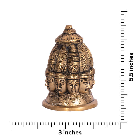 Full dimension view of 9 Face Shiva Statue for home décor