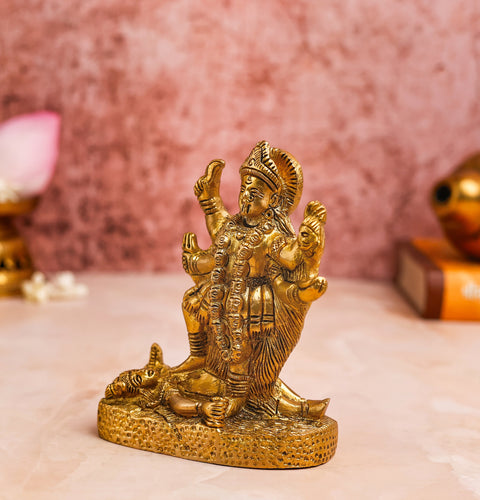 maa kali,kapalini,kali mata,Bhadra Kali,Chinnamasta,chamunda,Brass Maa Kali on Shiva Statue