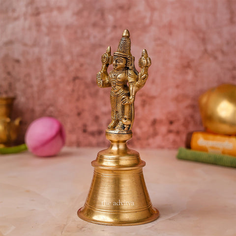 Sankh Bells,Vedic Bell,Temple Bell,Spirtual Bell,Shanti Bell,Satsang Bell,Lord Vishnu Standing On Ringing Bell